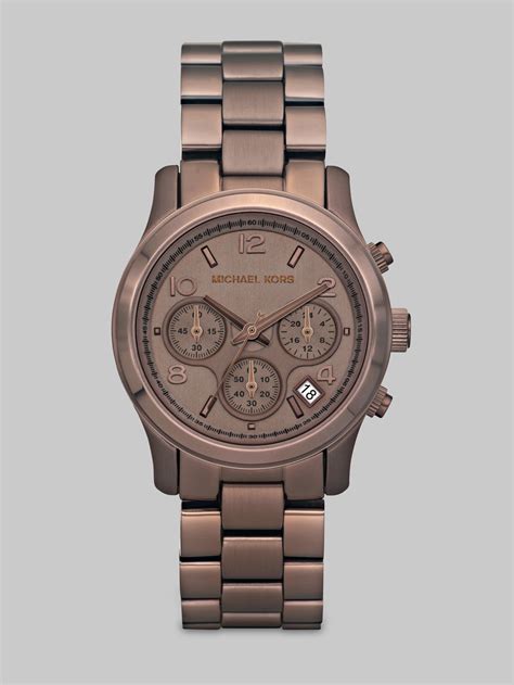 michael kors watch brown thomas|chocolate brown Michael Kors Watch.